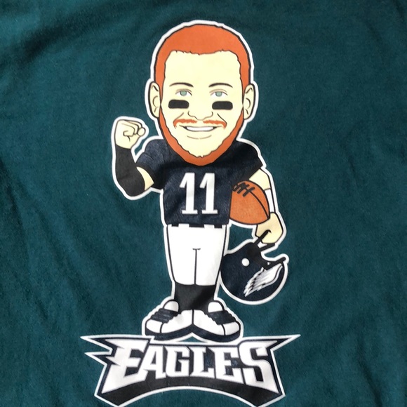 🔥Carson Wentz🔥 🦅 Eagles Shirt Like New - Picture 1 of 4